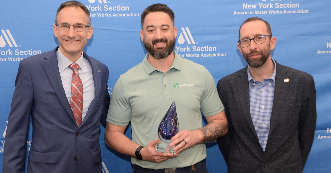 Territory Sales Manager Bryan Elford recognized with American Water Works Association excellence award